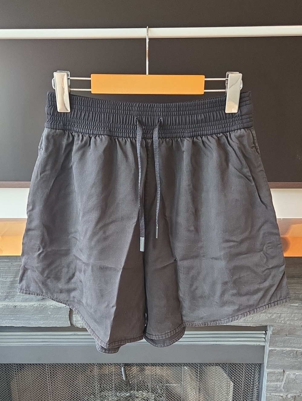Black Lululemon Drawstring Shorts